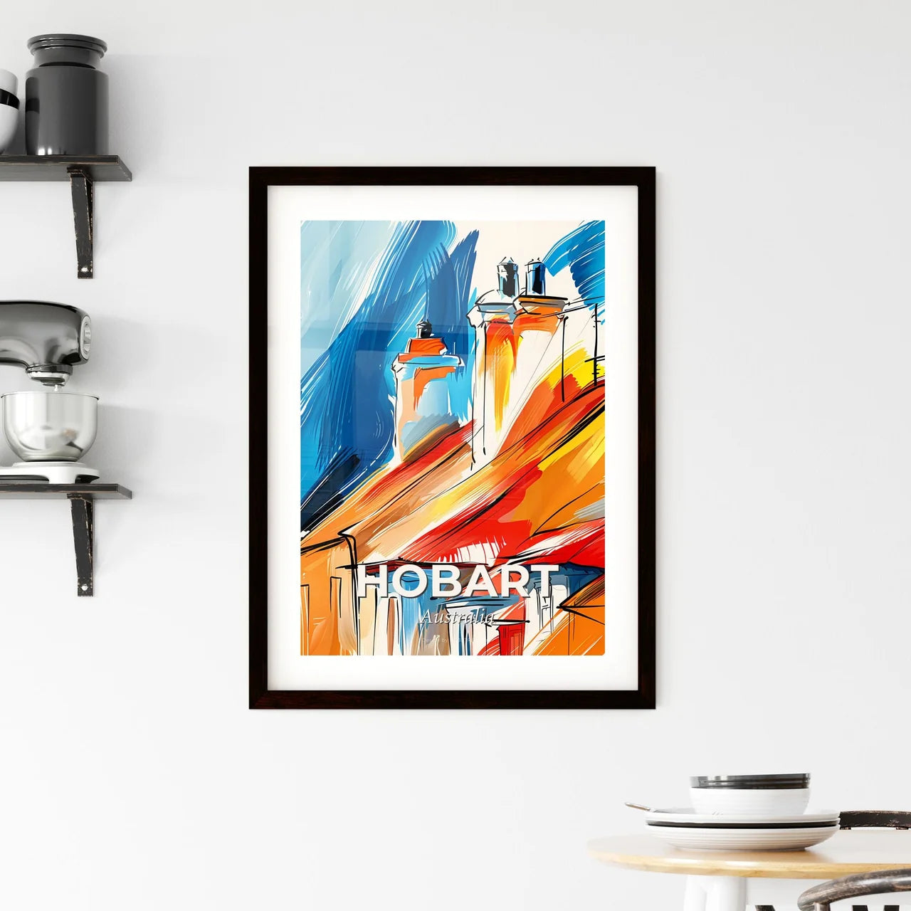 Vibrant Hobart, Australia Framed Print