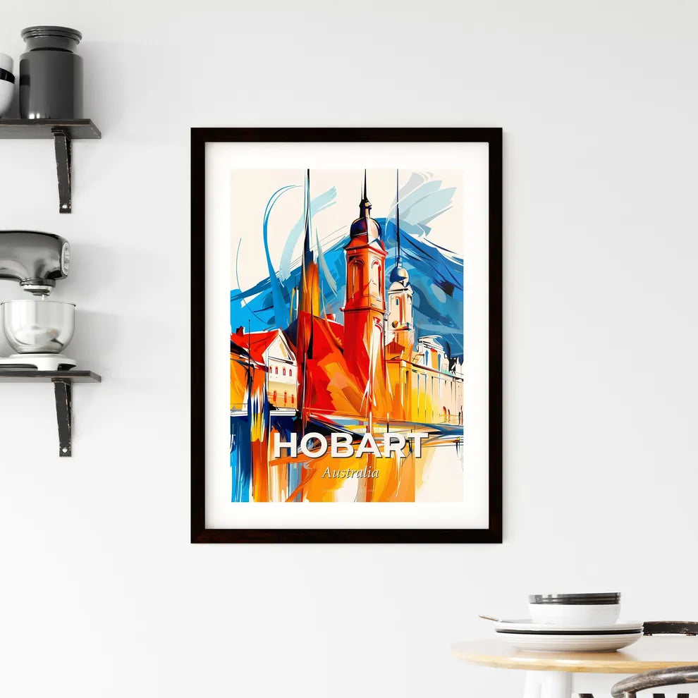 Vibrant Hobart, Australia Framed Print