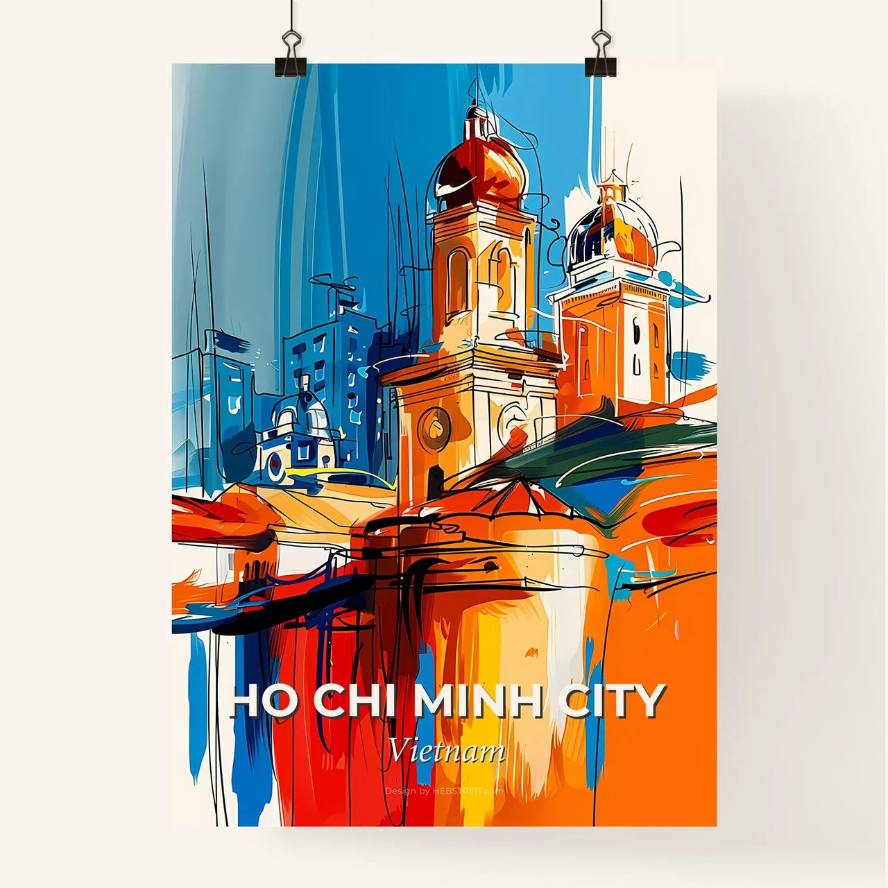 Vibrant Ho Chi Minh City, Vietnam Poster