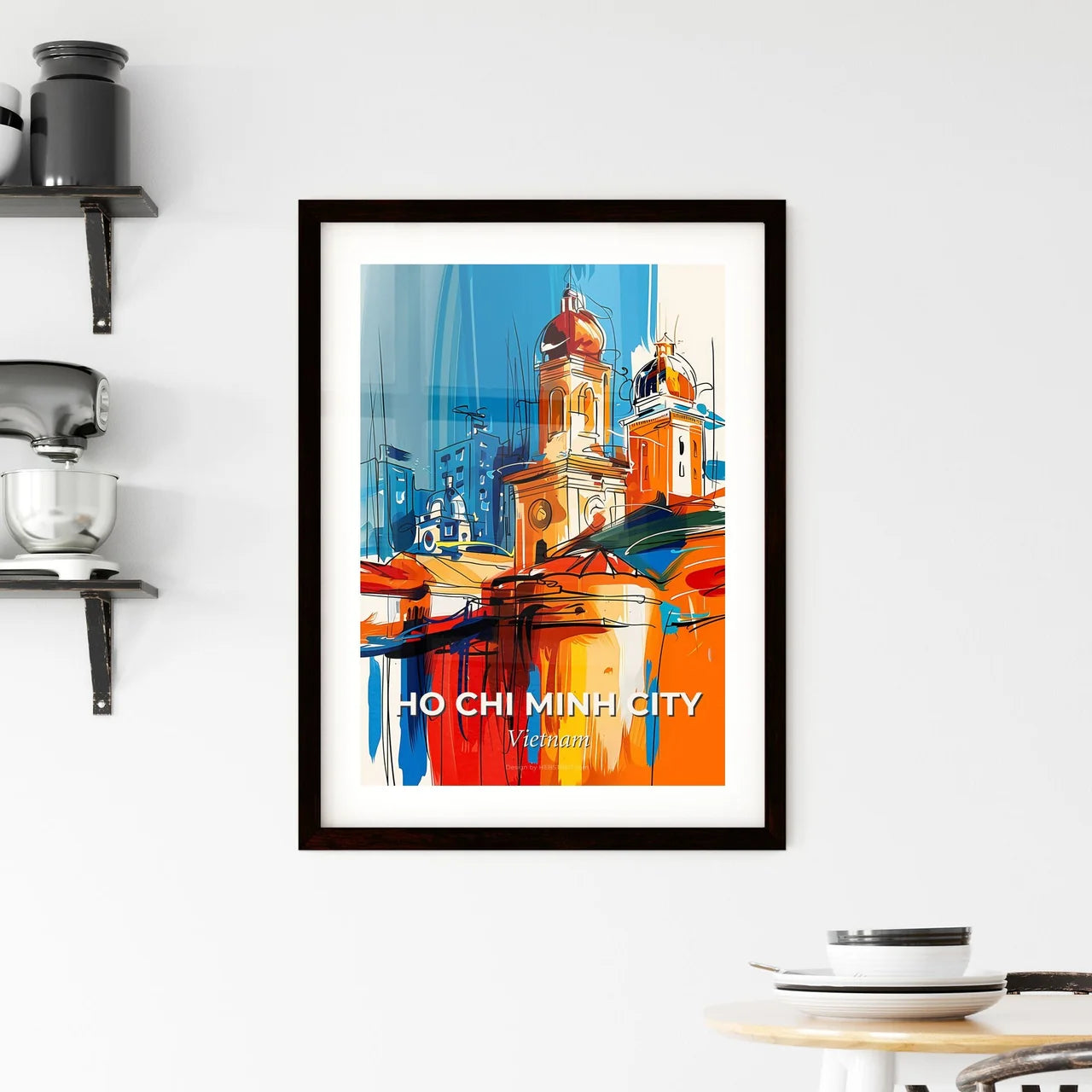 Vibrant Ho Chi Minh City, Vietnam Framed Print