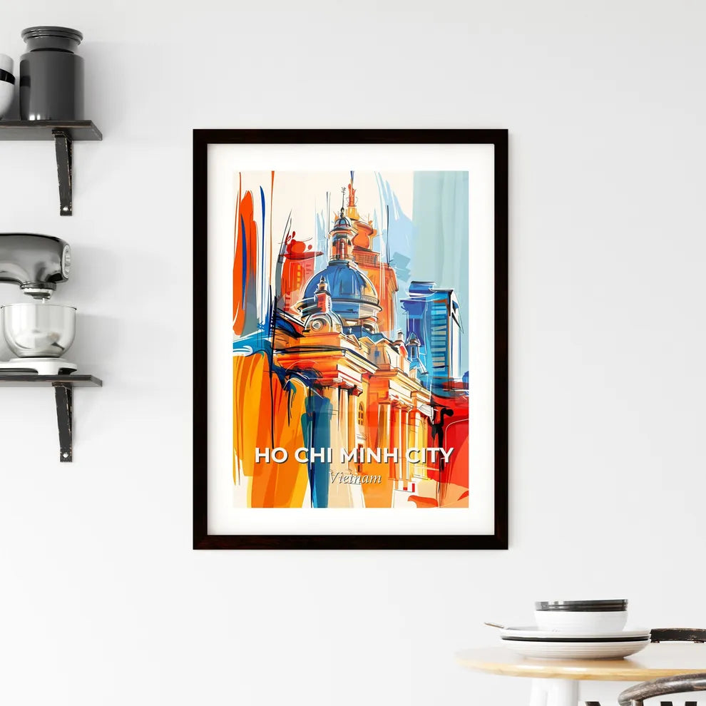 Vibrant Ho Chi Minh City, Vietnam Framed Print