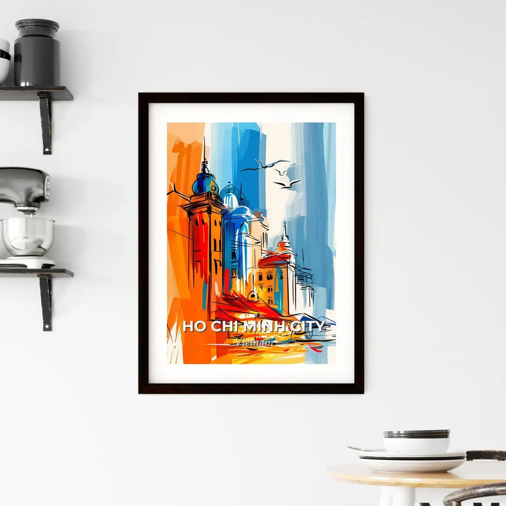 Vibrant Ho Chi Minh City, Vietnam Framed Print