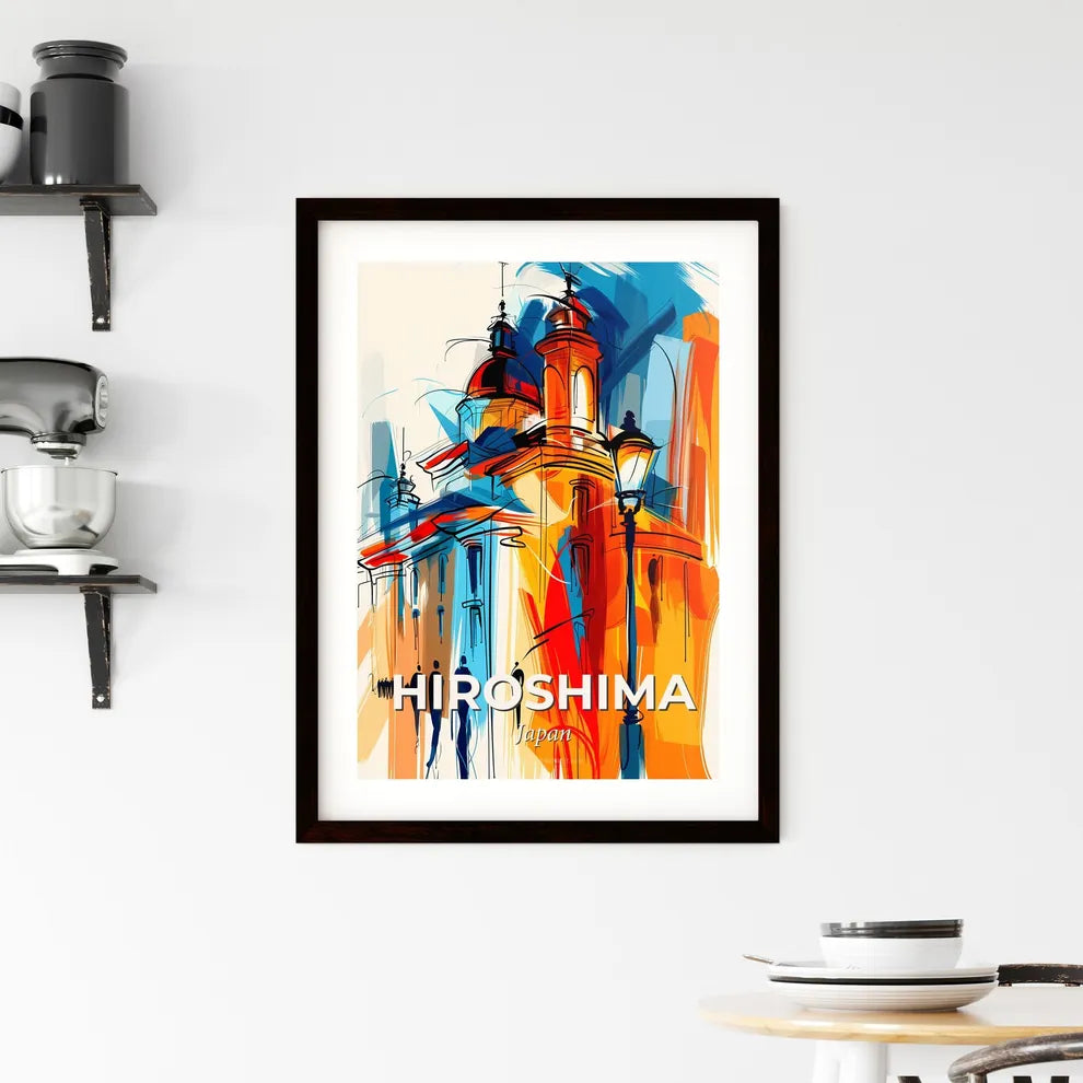 Vibrant Hiroshima, Japan Framed Print