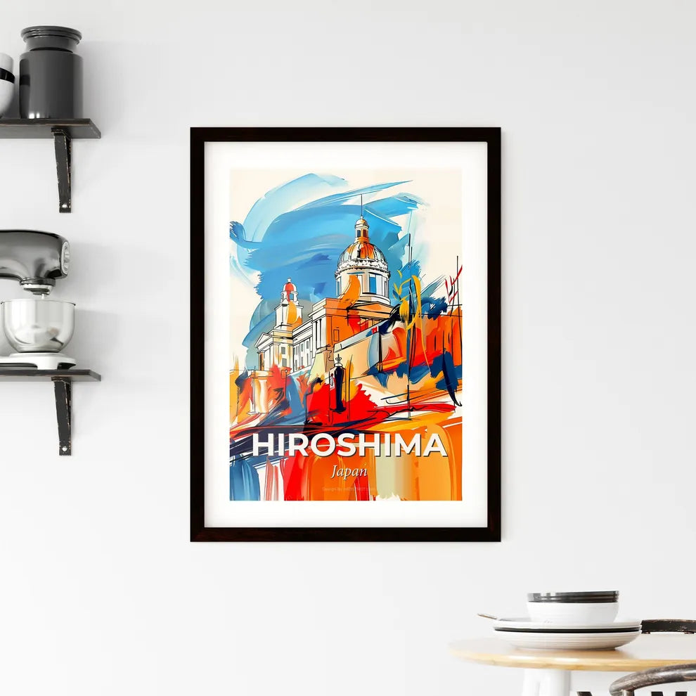 Vibrant Hiroshima, Japan Framed Print