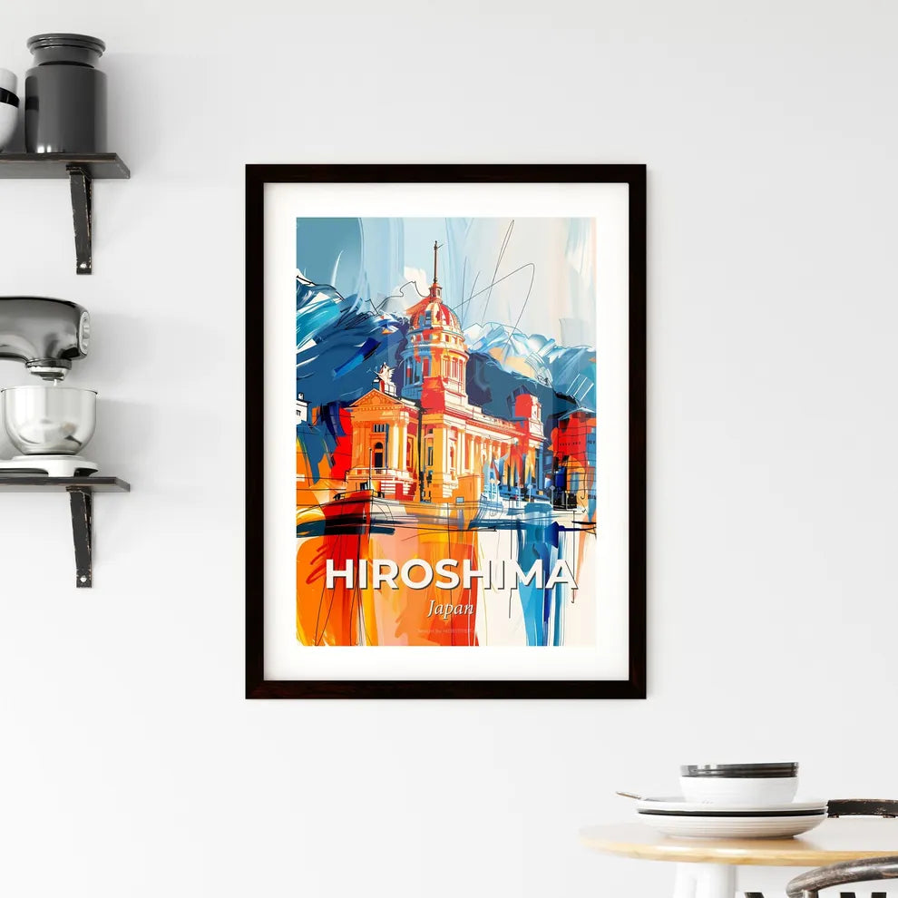 Vibrant Hiroshima, Japan Framed Print