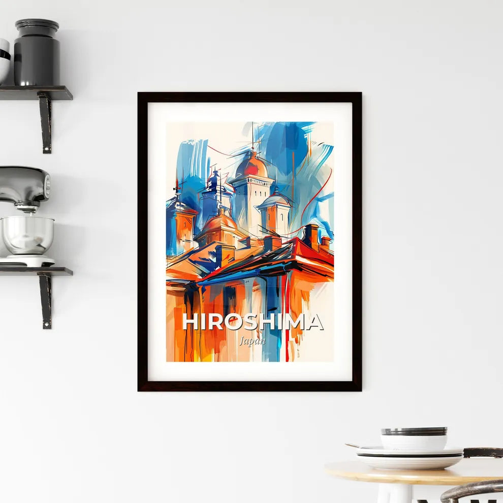 Vibrant Hiroshima, Japan Framed Print