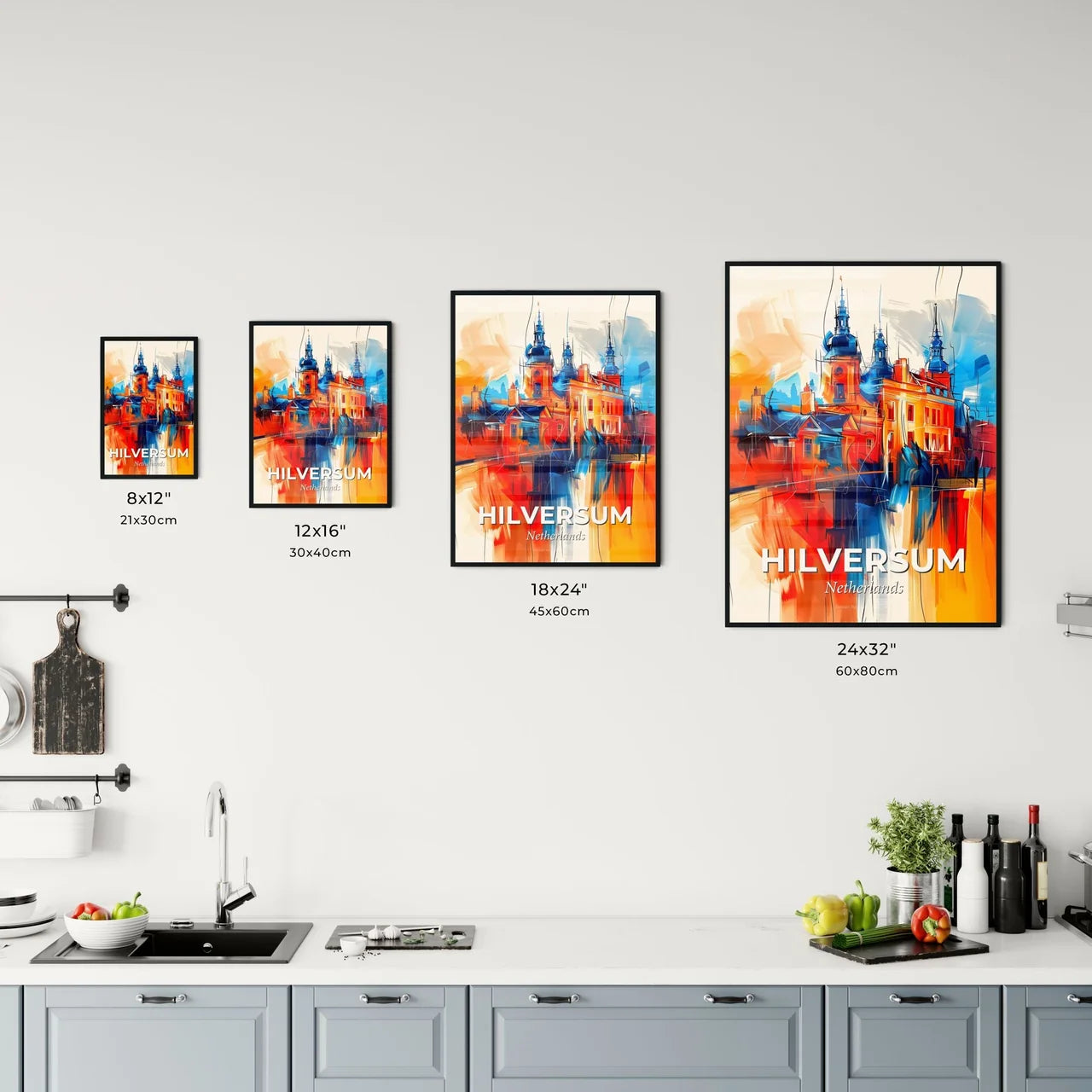 Vibrant Hilversum, Netherlands Kitchen Art