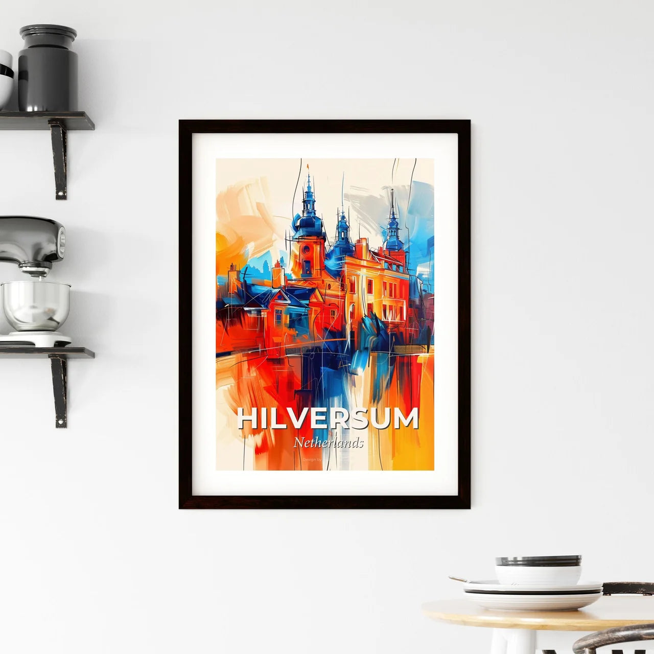 Vibrant Hilversum, Netherlands Framed Print