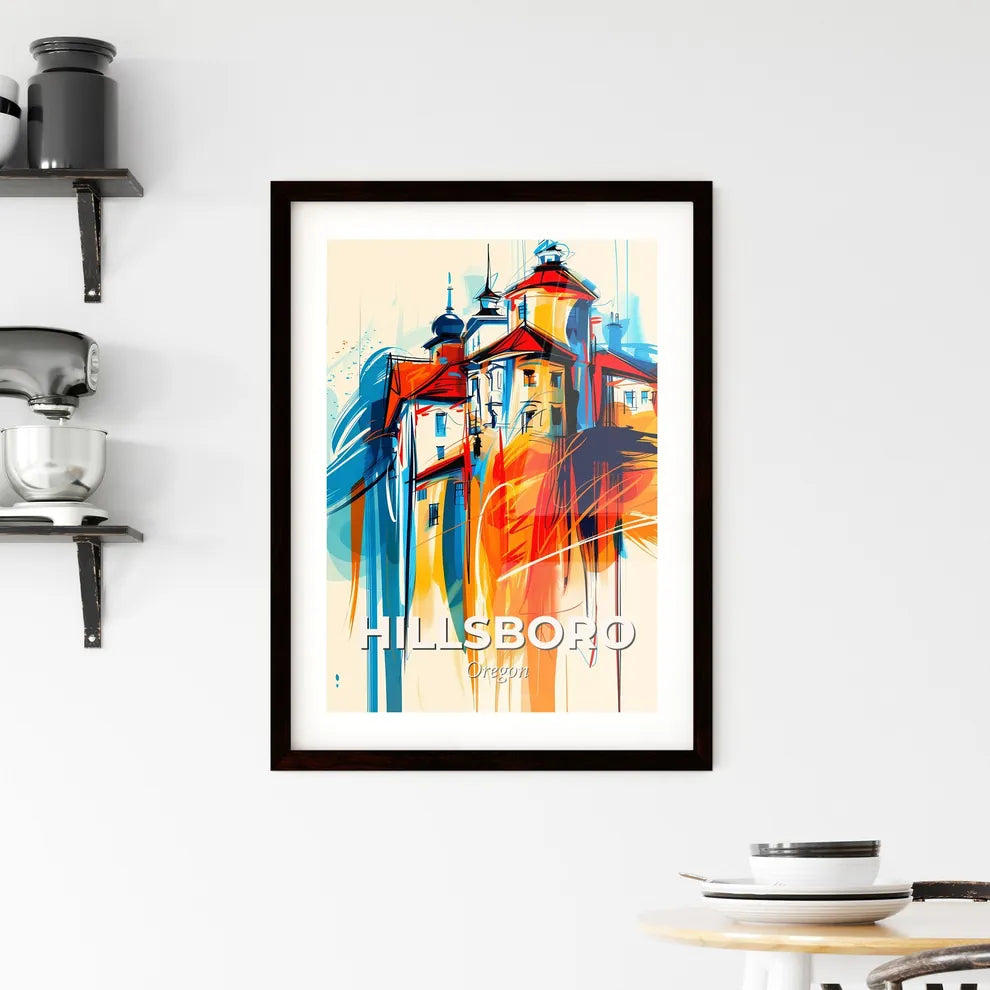 Vibrant Hillsboro, Oregon Framed Print