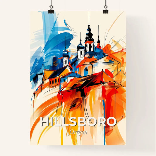 Vibrant Hillsboro, Oregon Poster
