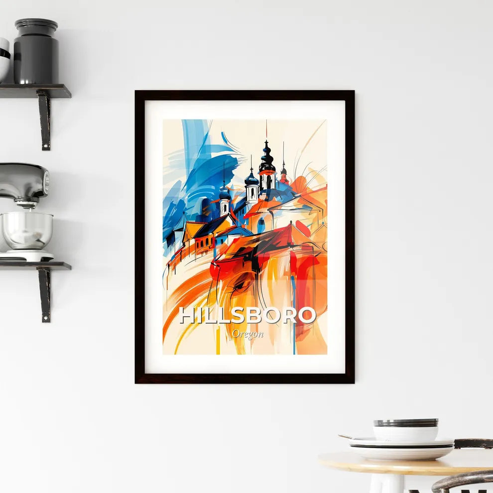 Vibrant Hillsboro, Oregon Framed Print