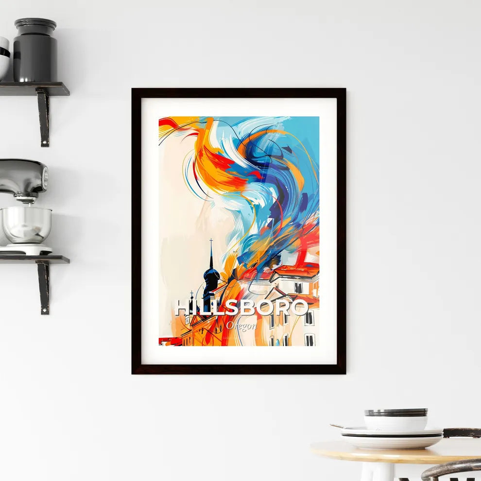 Vibrant Hillsboro, Oregon Framed Print