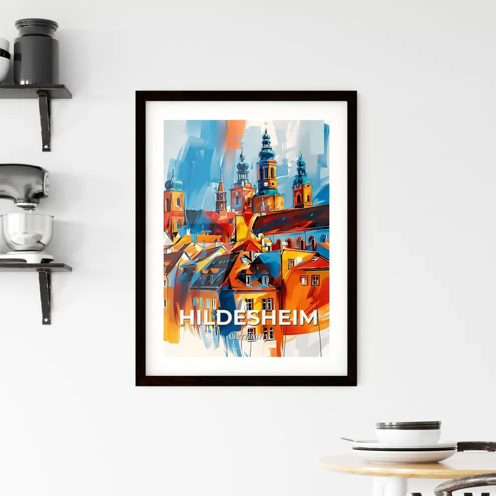 Vibrant Hildesheim, Germany Framed Print