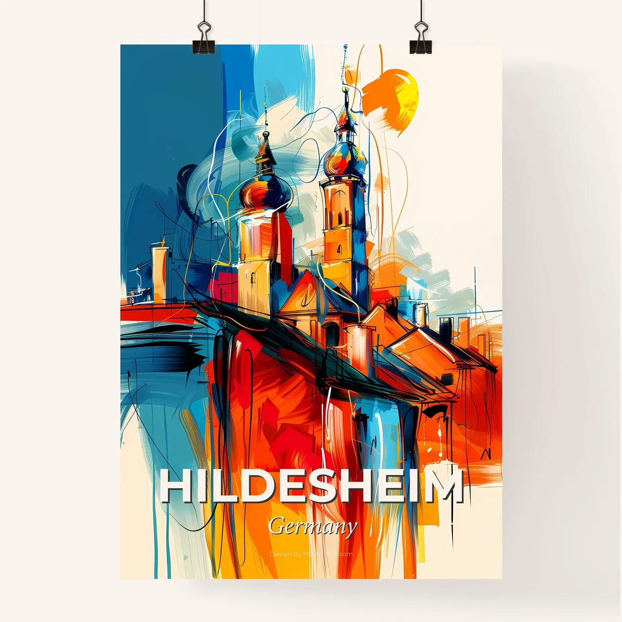 Vibrant Hildesheim, Germany Poster