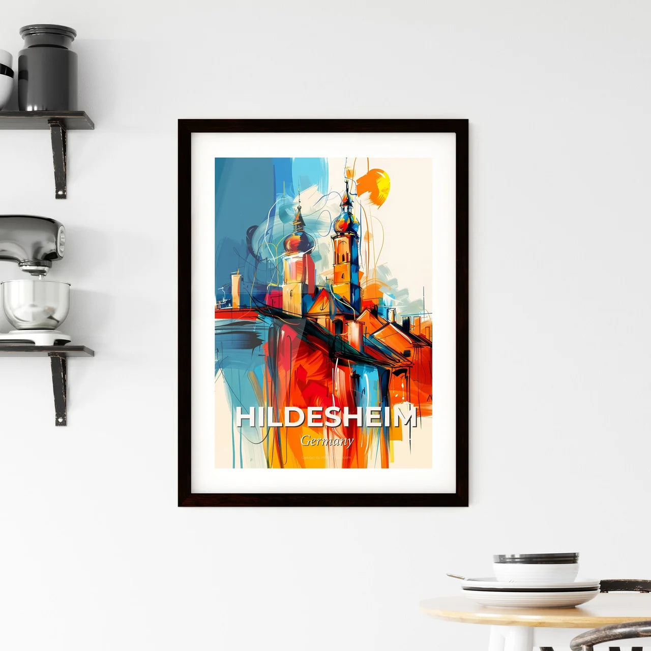 Vibrant Hildesheim, Germany Framed Print
