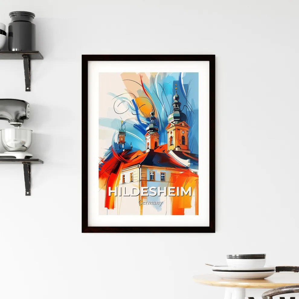 Vibrant Hildesheim, Germany Framed Print
