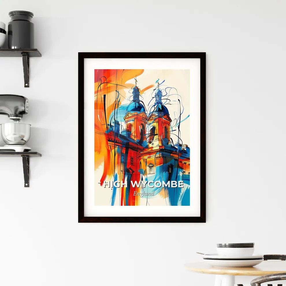Vibrant High Wycombe, England Framed Print