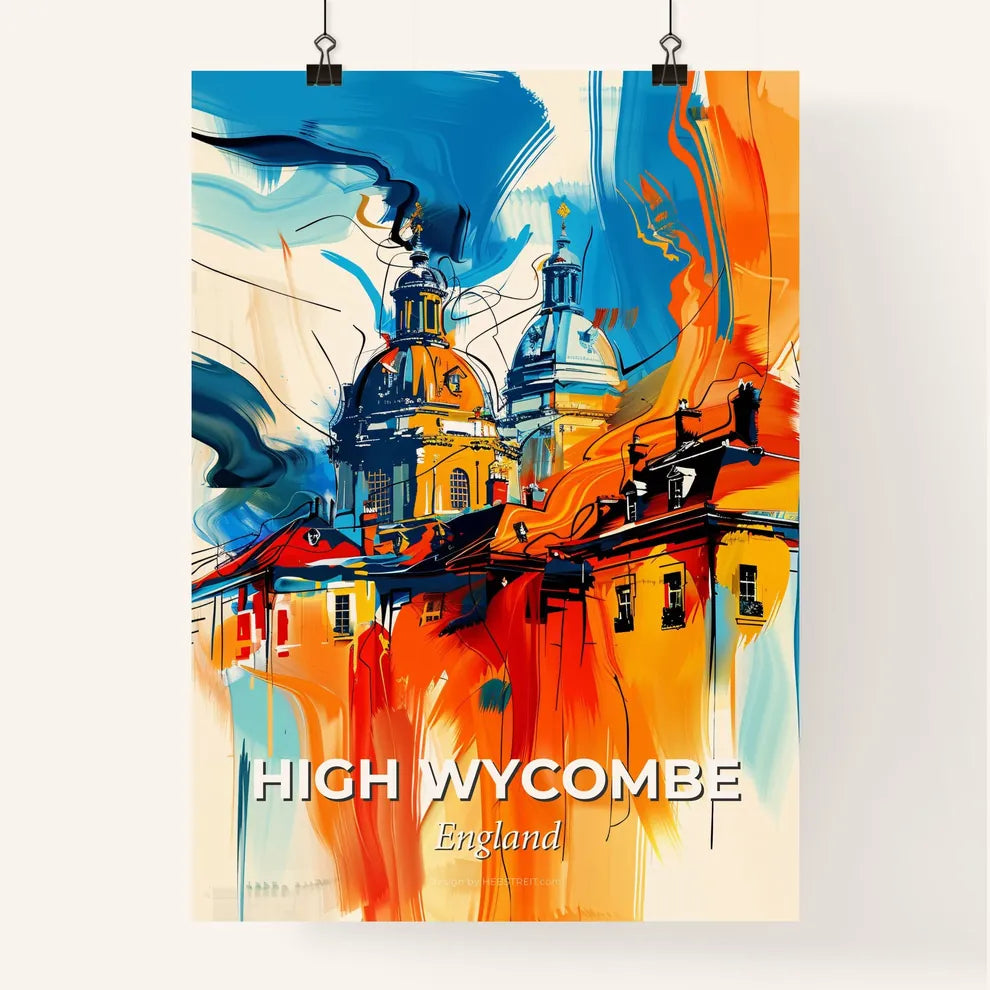 Vibrant High Wycombe, England Poster