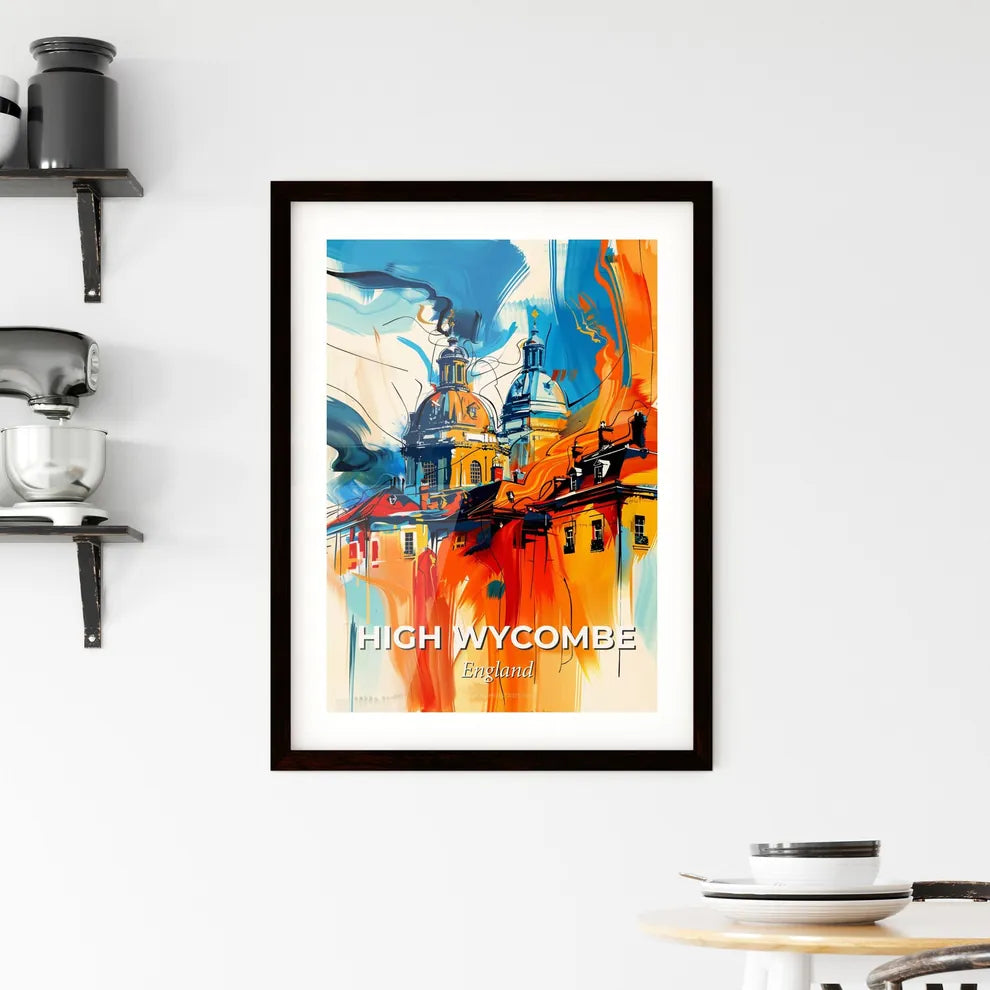 Vibrant High Wycombe, England Framed Print