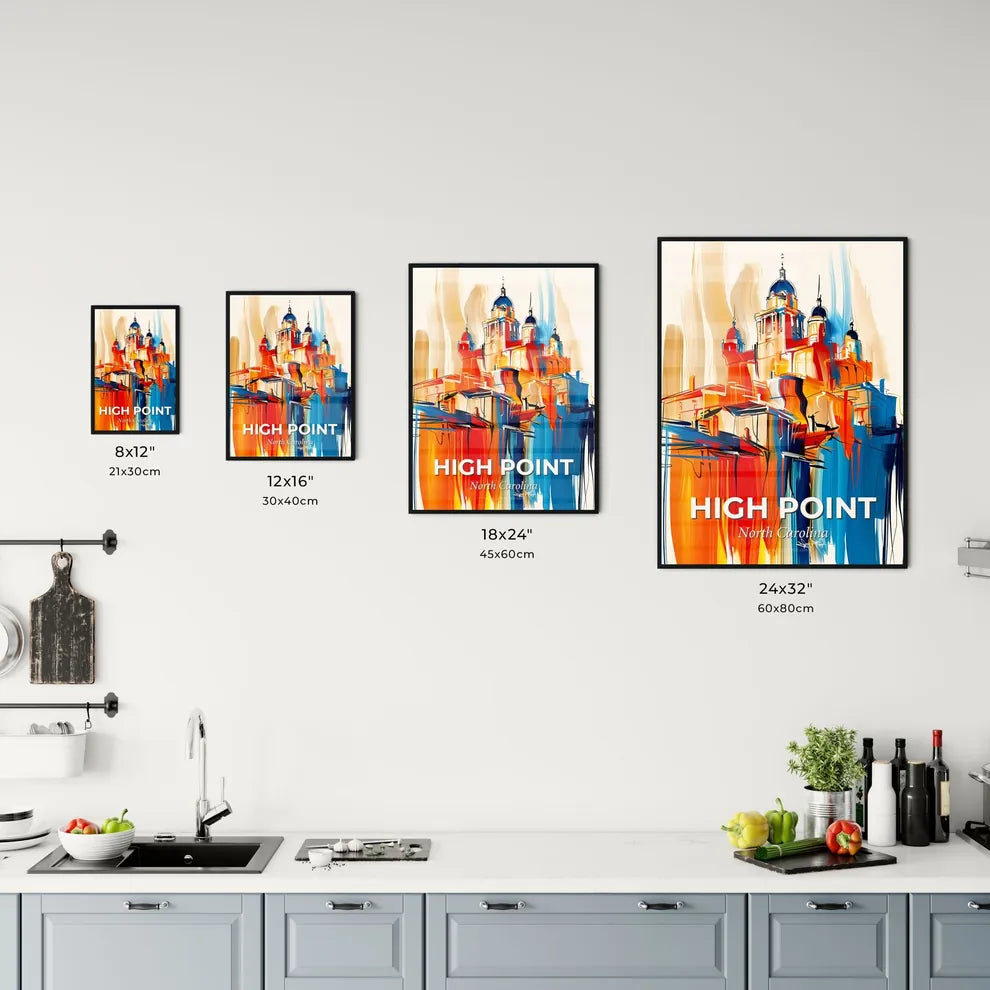 Vibrant High Point, North Carolina Kitchen Art