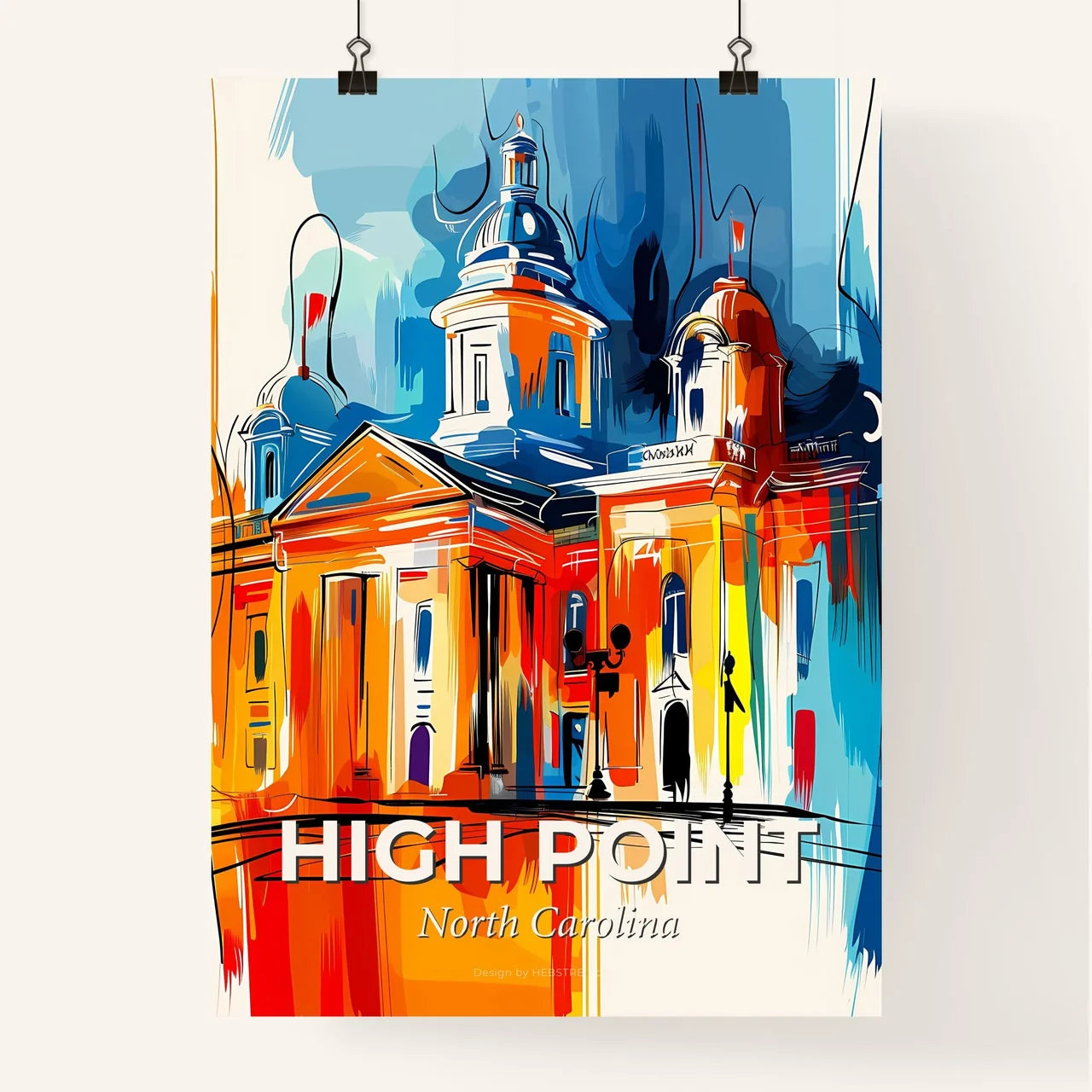Vibrant High Point, North Carolina Poster