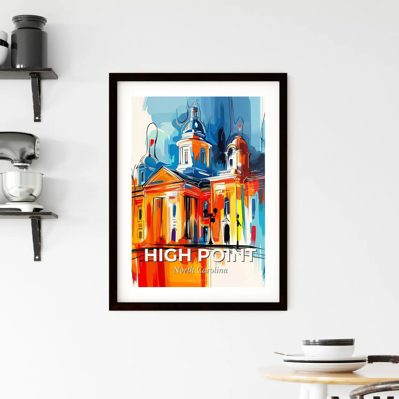 Vibrant High Point, North Carolina Framed Print