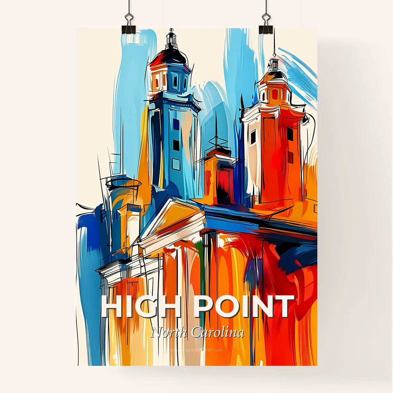 Vibrant High Point, North Carolina Poster