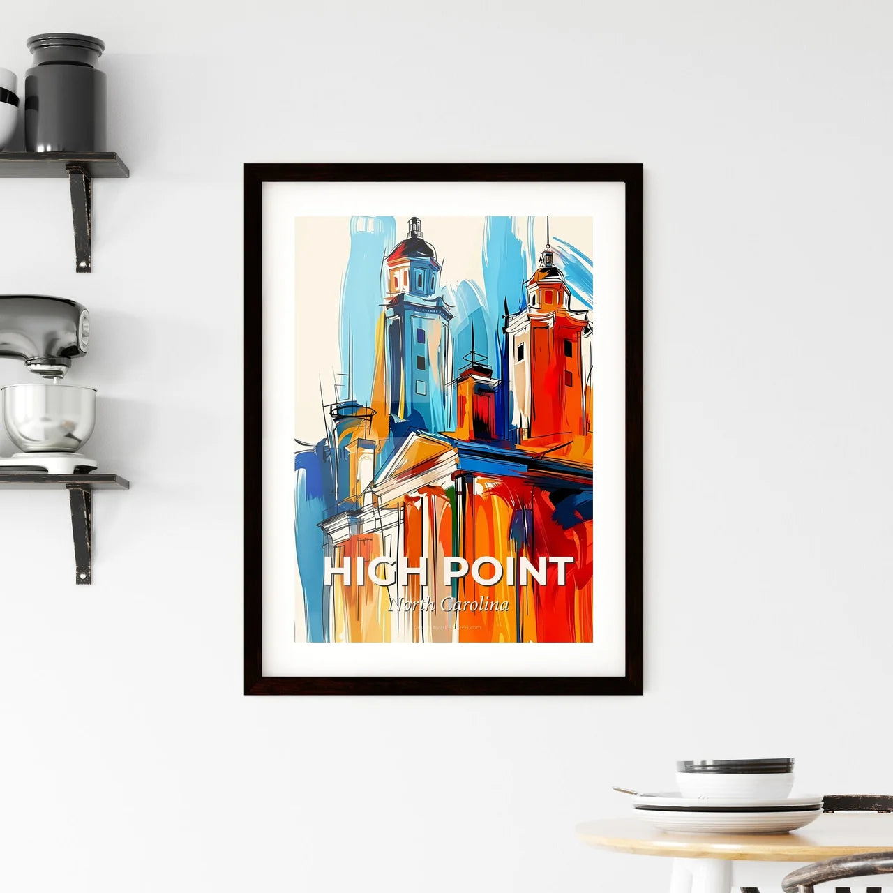 Vibrant High Point, North Carolina Framed Print