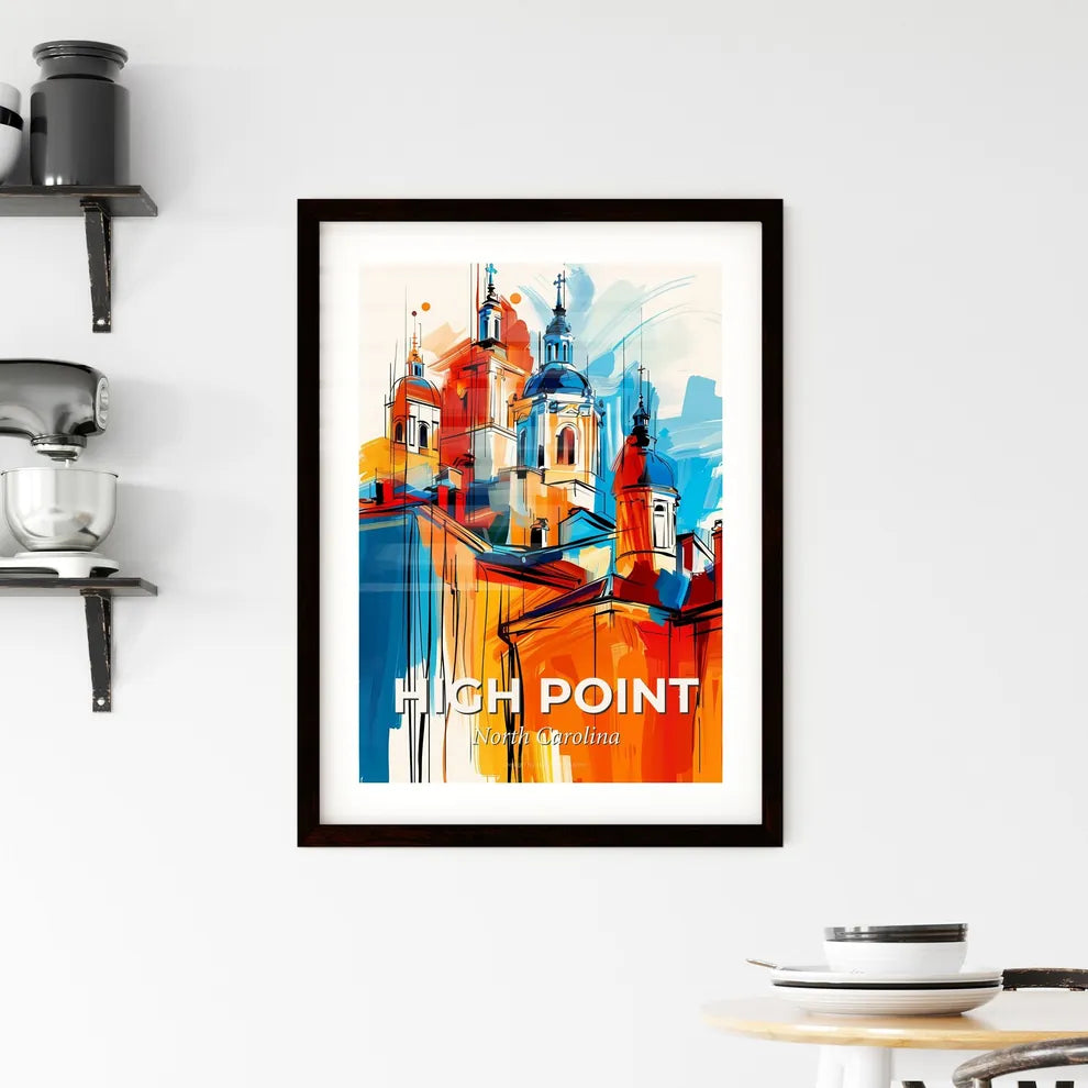 Vibrant High Point, North Carolina Framed Print
