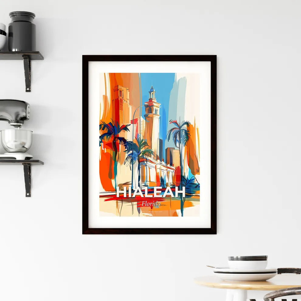 Vibrant Hialeah, Florida Framed Print