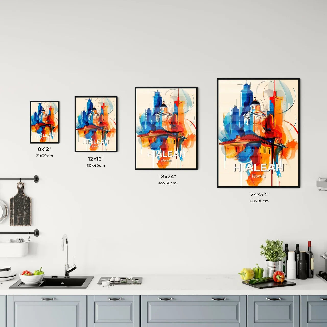 Vibrant Hialeah, Florida Kitchen Art