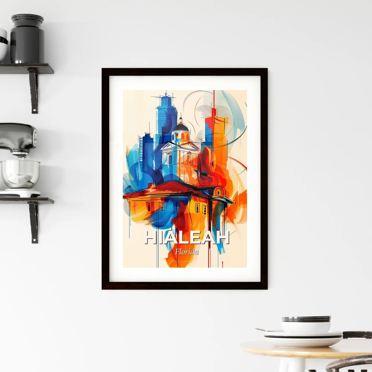 Vibrant Hialeah, Florida Framed Print