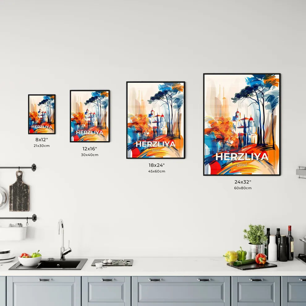 Vibrant Herzliya, Israel Kitchen Art