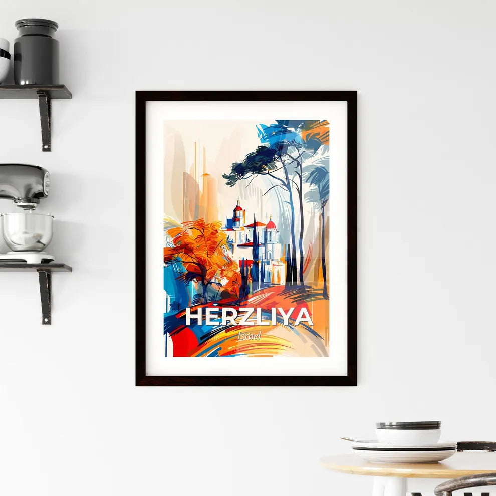 Vibrant Herzliya, Israel Framed Print