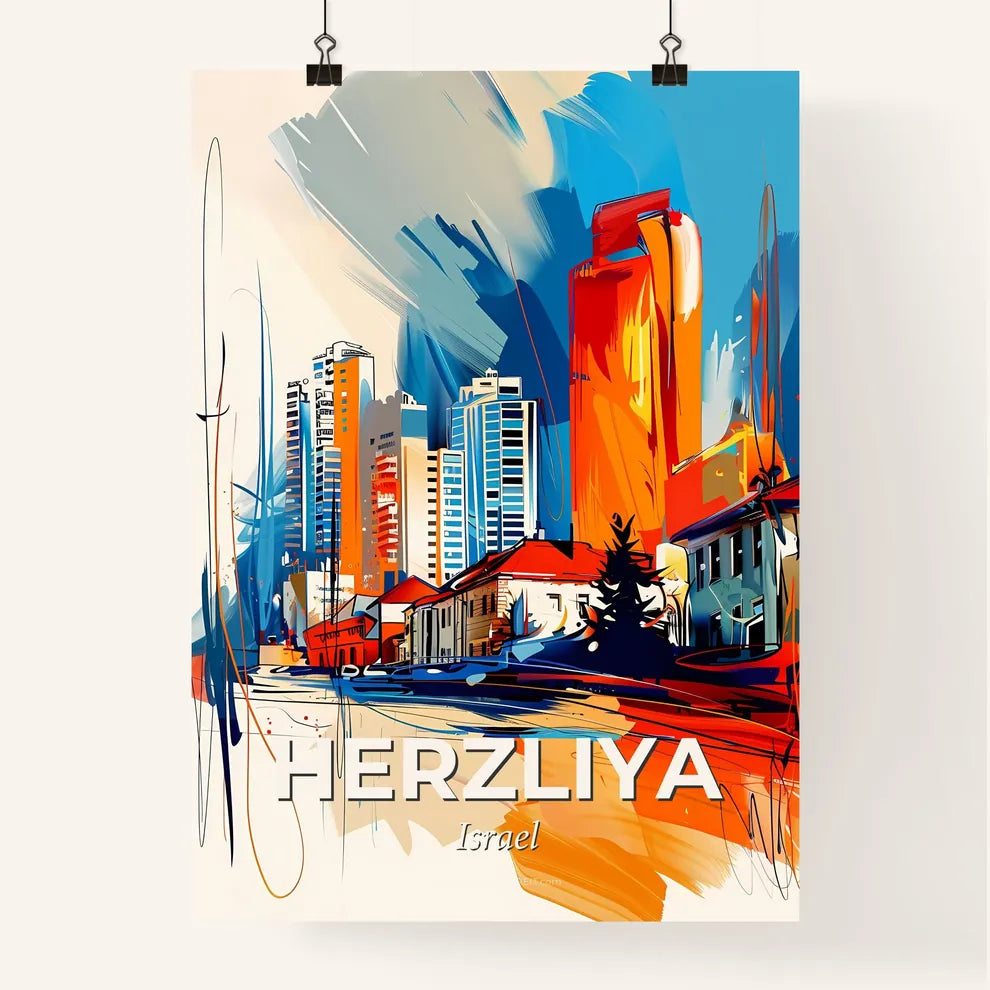 Vibrant Herzliya, Israel Poster