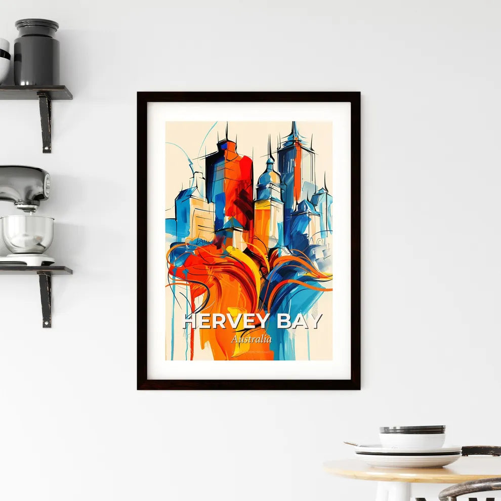 Vibrant Hervey Bay, Australia Framed Print