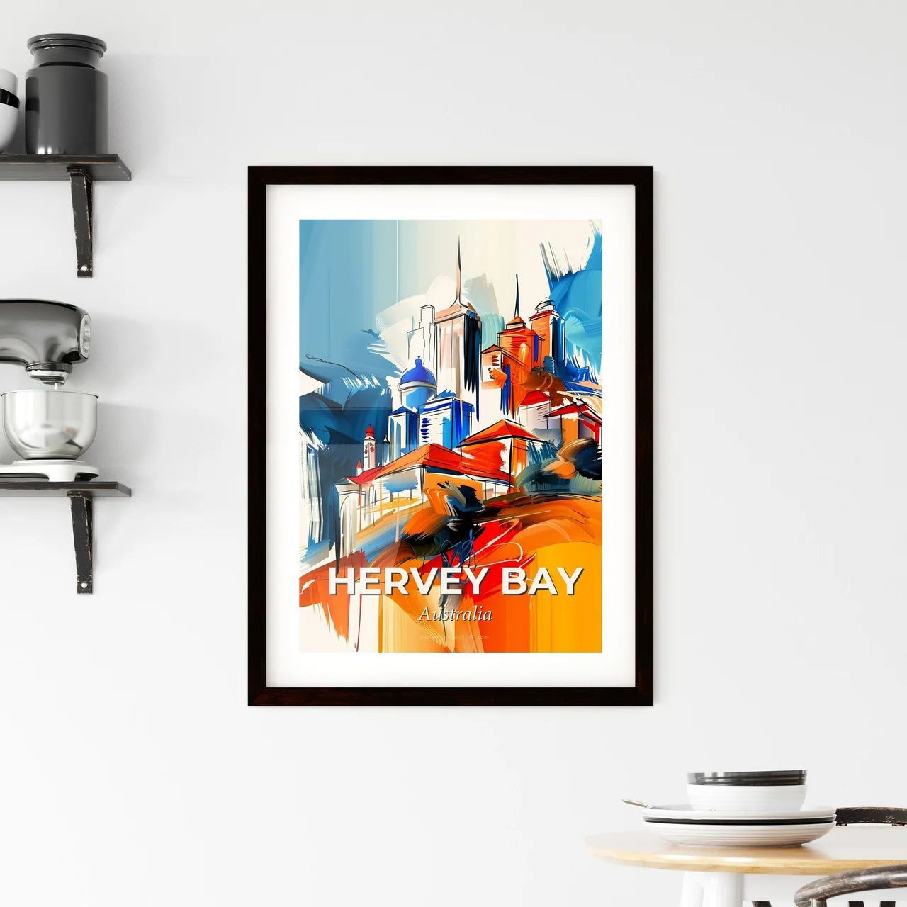Vibrant Hervey Bay, Australia Framed Print