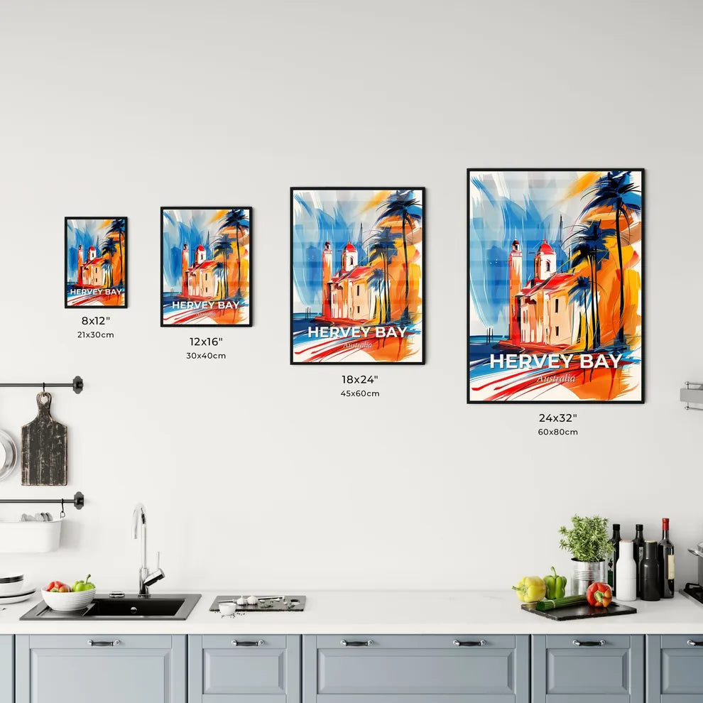 Vibrant Hervey Bay, Australia Kitchen Art