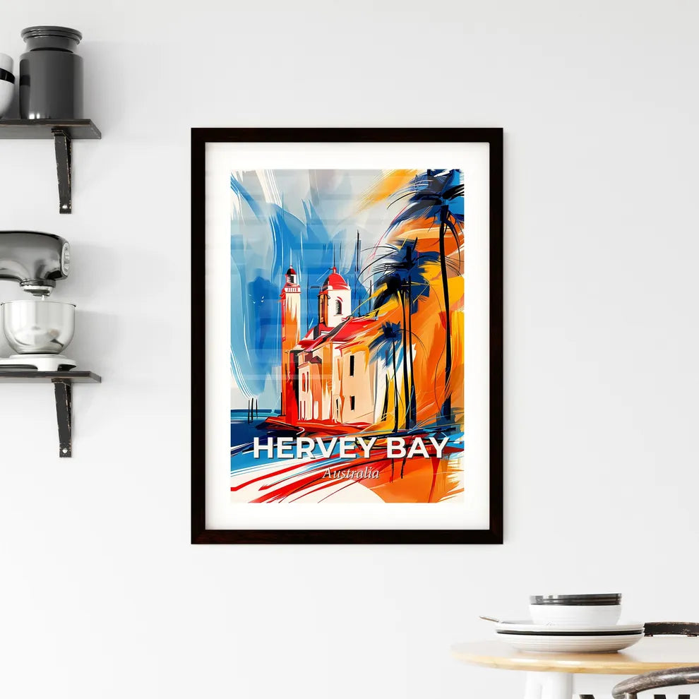 Vibrant Hervey Bay, Australia Framed Print