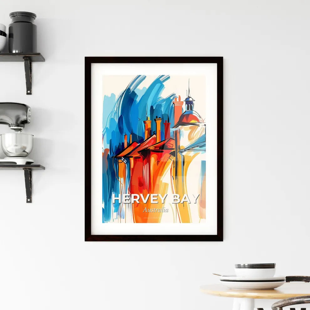 Vibrant Hervey Bay, Australia Framed Print
