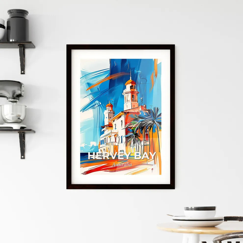 Vibrant Hervey Bay, Australia Framed Print