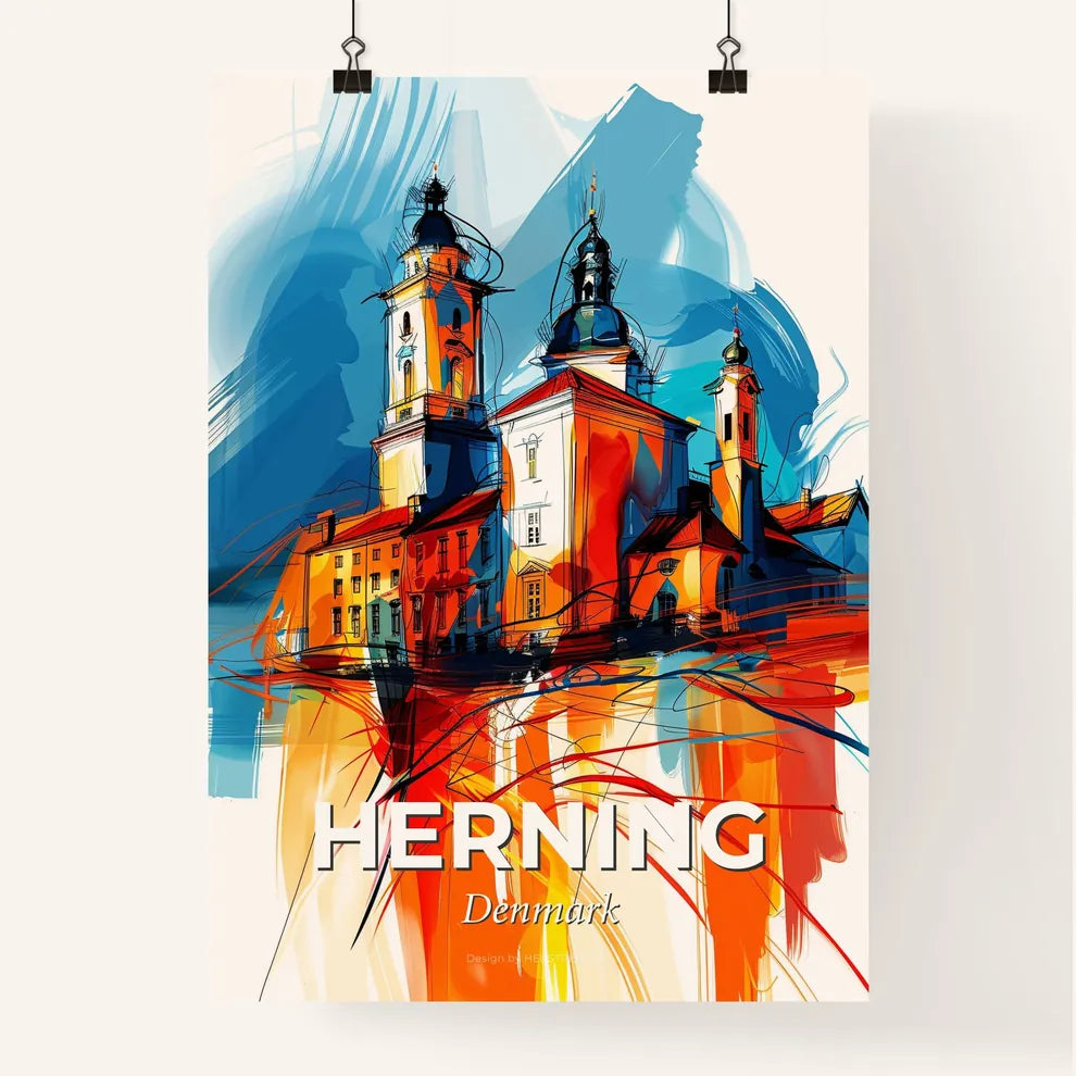 Vibrant Herning, Denmark Poster