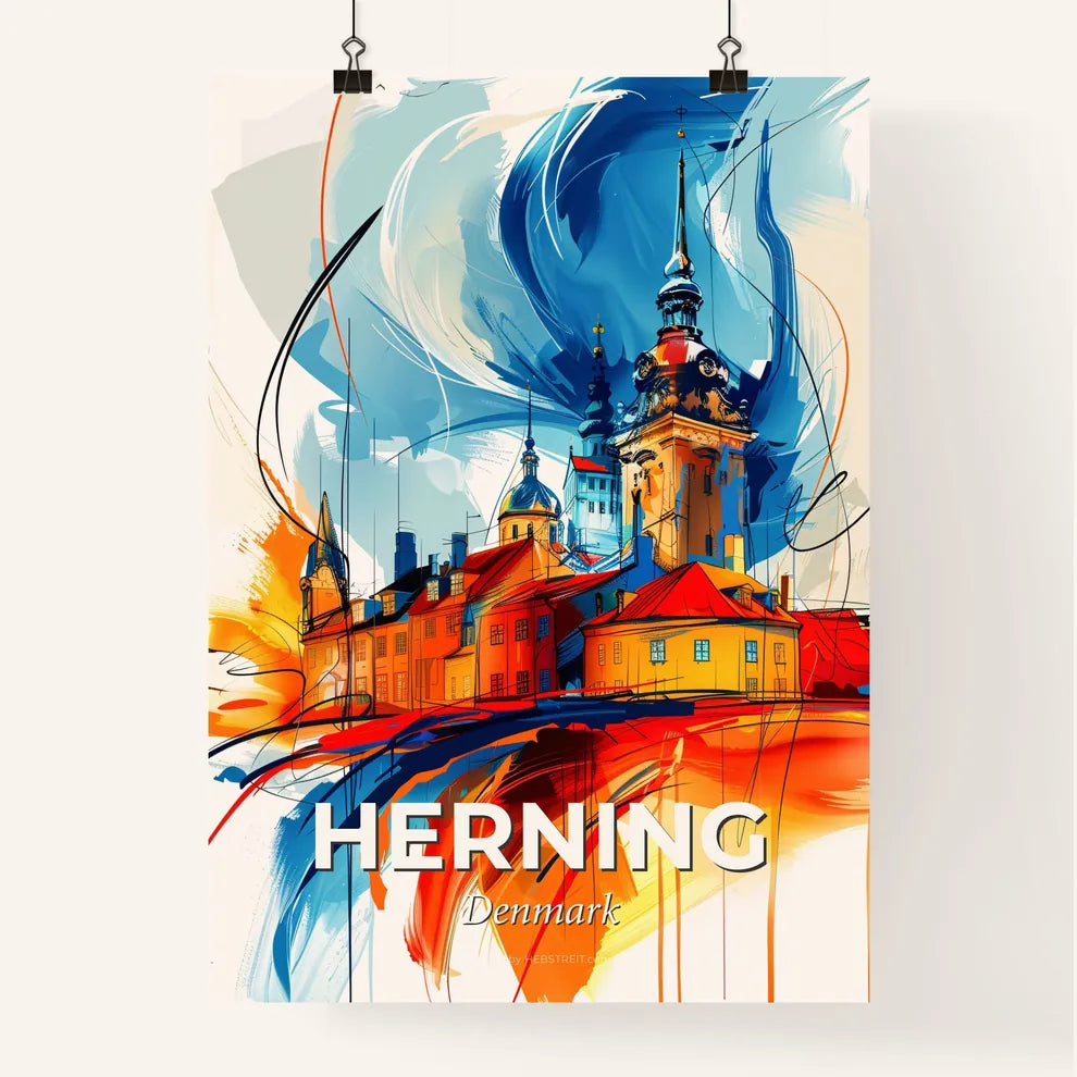 Vibrant Herning, Denmark Poster