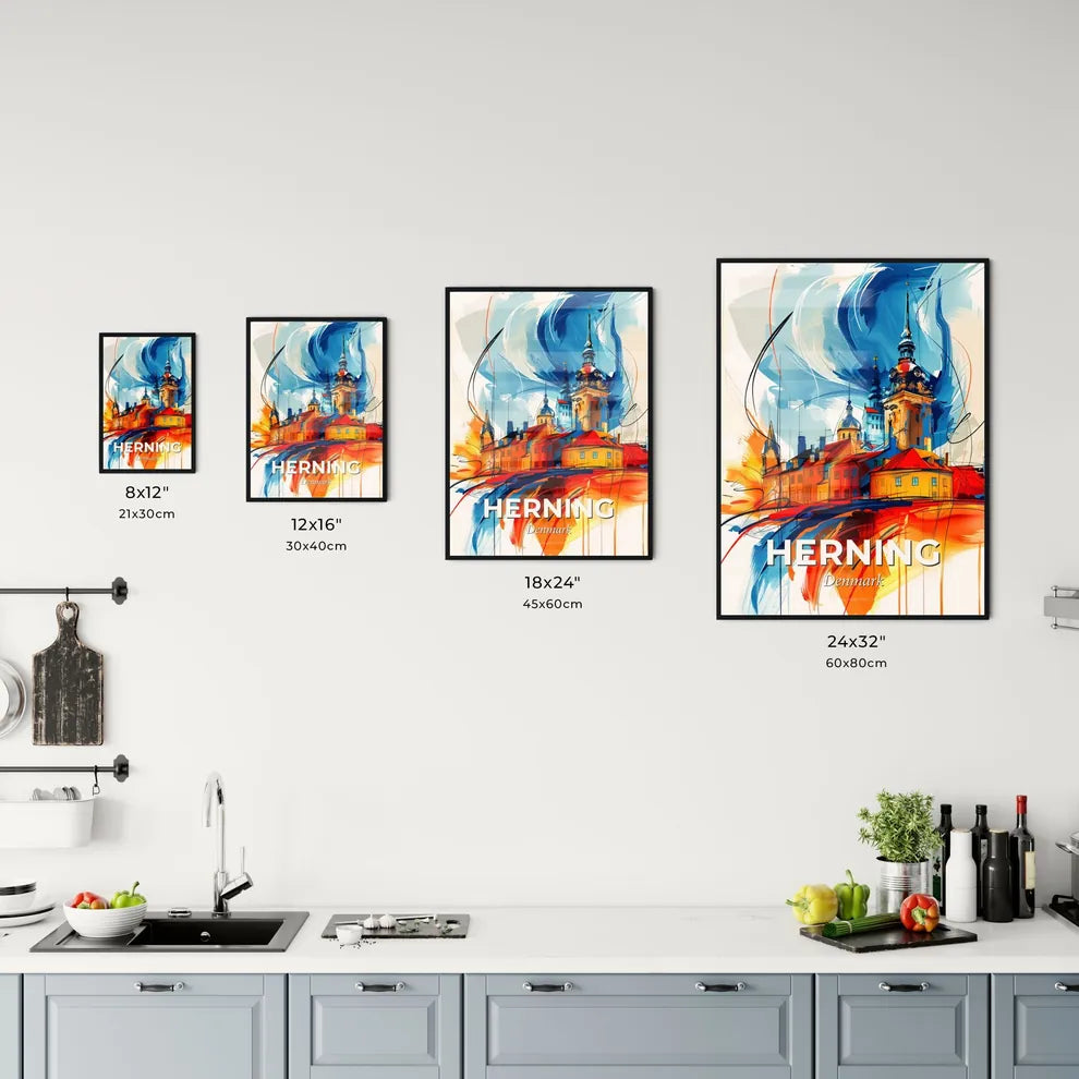 Vibrant Herning, Denmark Kitchen Art