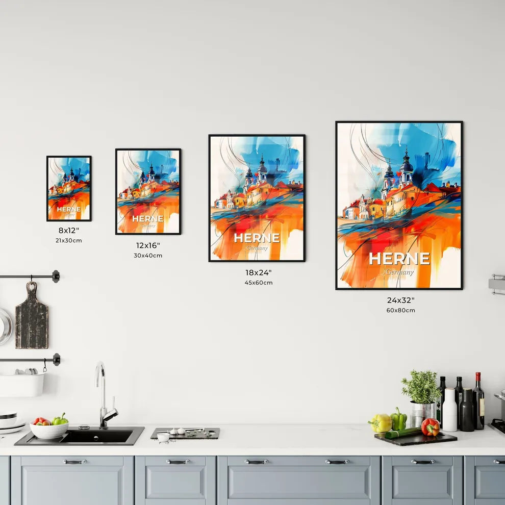 Vibrant Herne, Germany Kitchen Art