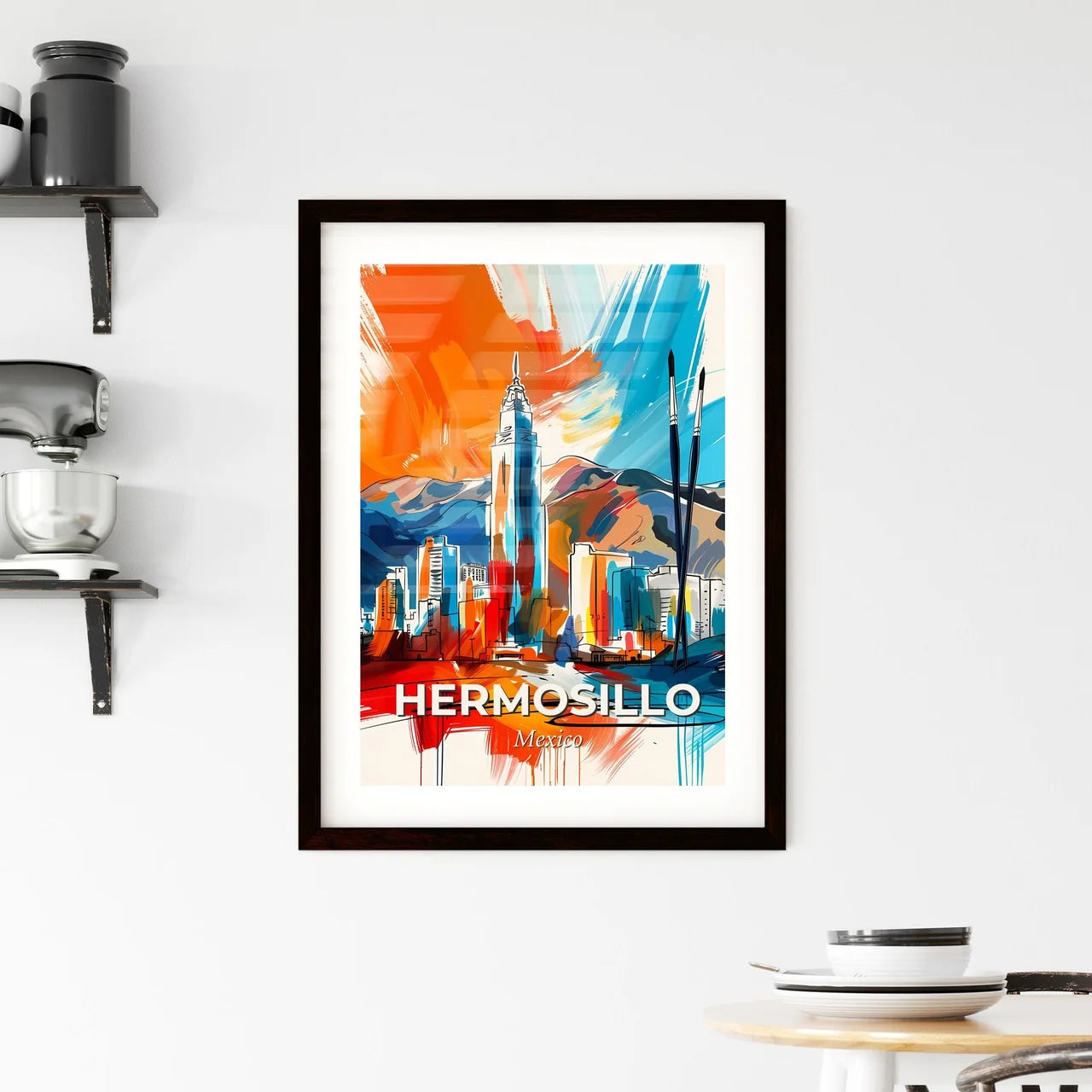 Vibrant Hermosillo, Mexico Framed Print