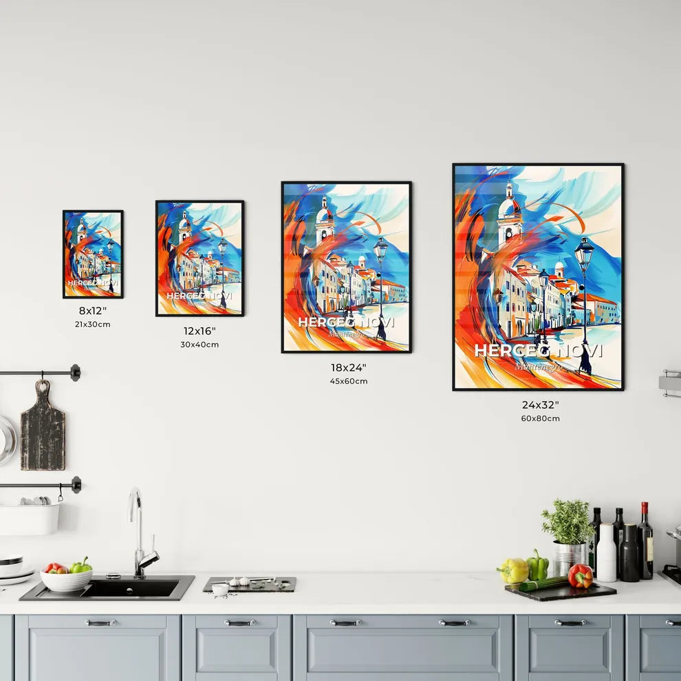 Vibrant Herceg Novi, Montenegro Kitchen Art