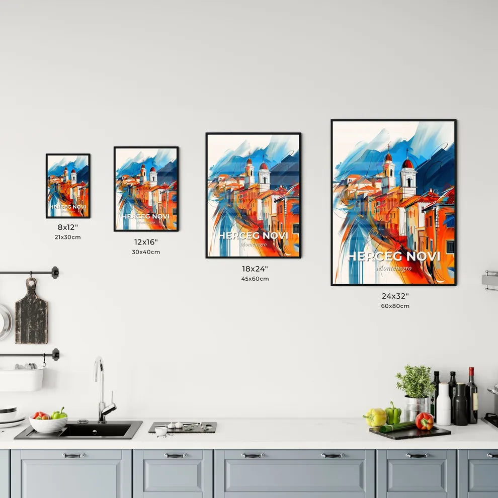 Vibrant Herceg Novi, Montenegro Kitchen Art