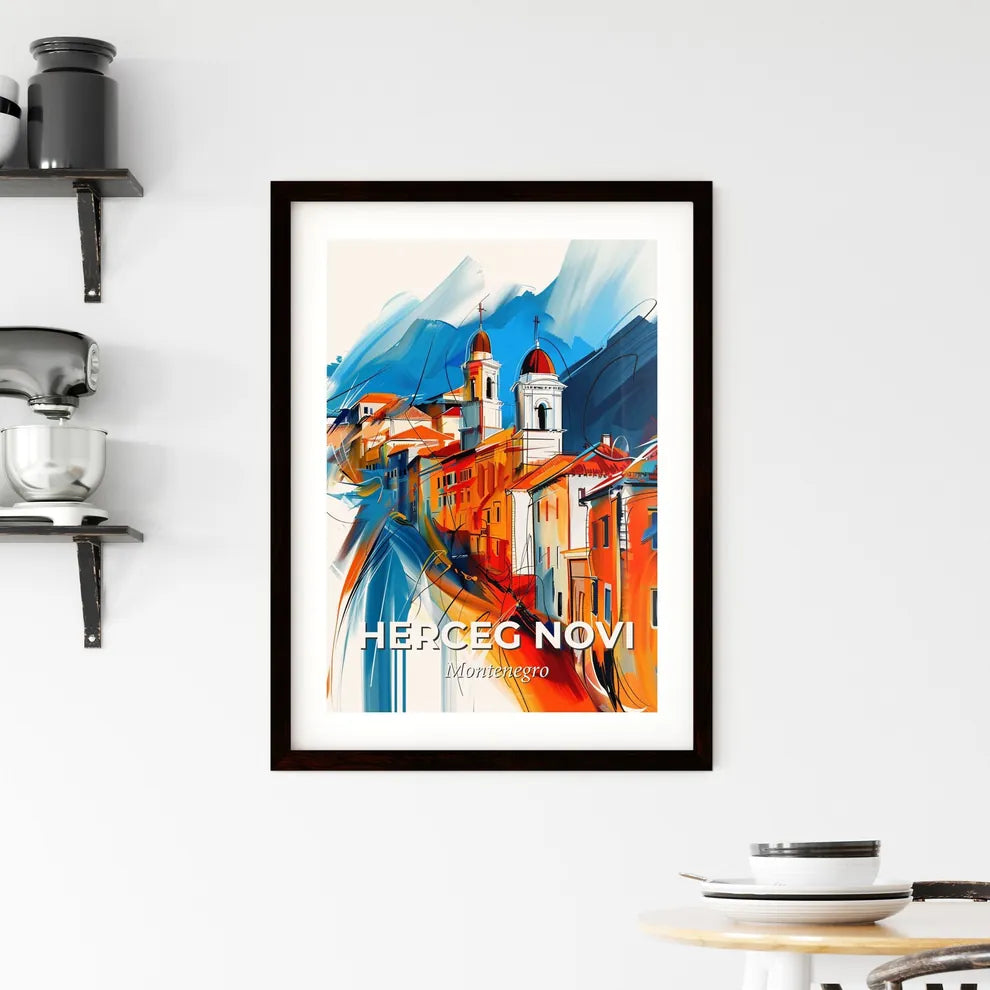 Vibrant Herceg Novi, Montenegro Framed Print