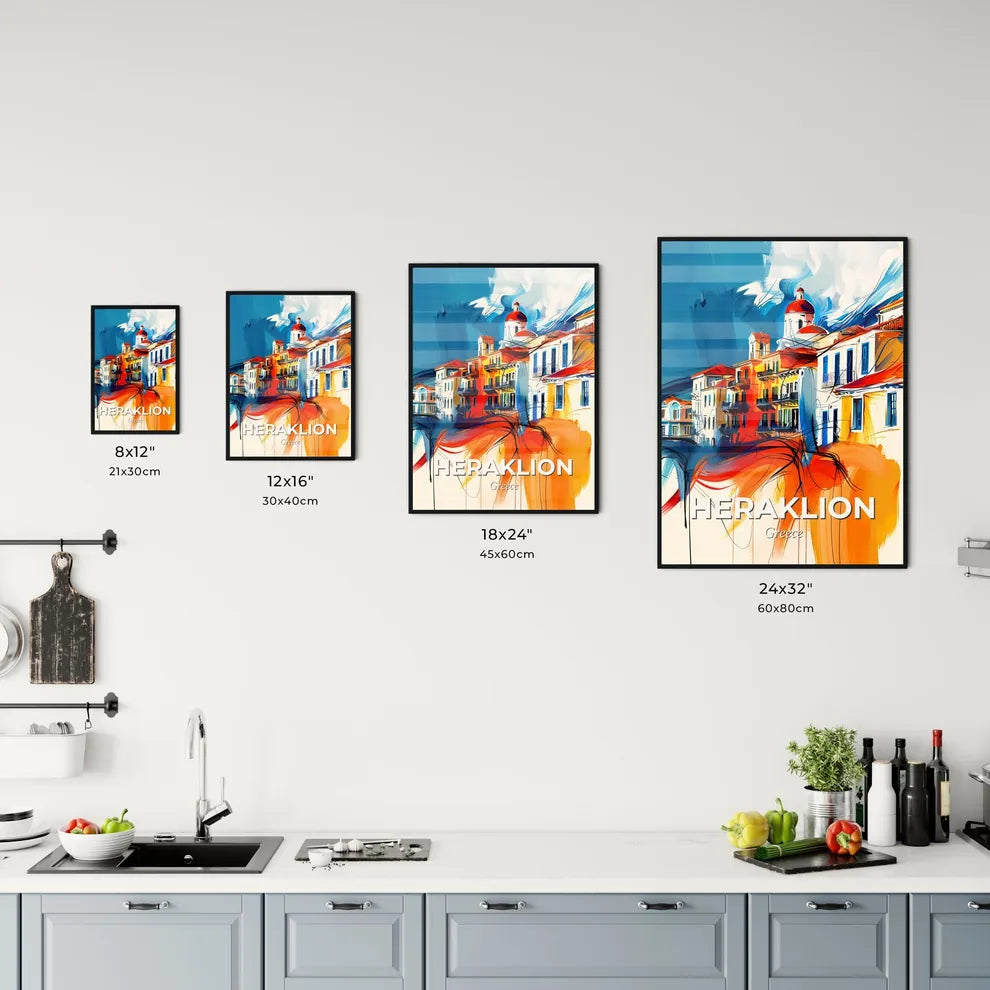 Vibrant Heraklion, Greece Kitchen Art